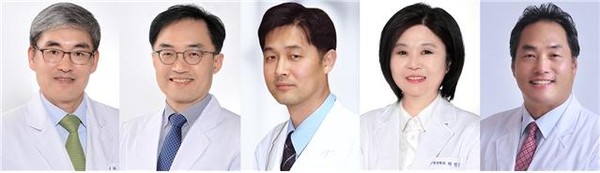 (왼쪽부터) 류지곤, 조영민, 권준수, 박민선, 정선근 교수