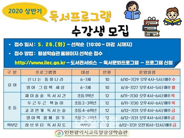 인천시교육청 평생학습관_독서프로그램
