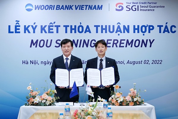 베트남우리은행 SGI서울보증과 업무협약 체결(사진제공=우리은행)