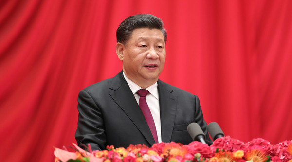 중화인민공화국 창립 70주년 기념식 자리에서 시진핑 주석이 연설을 했다. (사진=중국 정부, www.gov.cn)